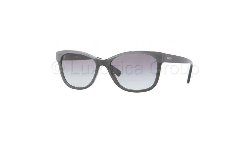 DKNY DY4086 Single Vision Prescription Sunglasses DY4086-343811-5617 - Lens Diameter 56 mm, Frame Color Black Gray
