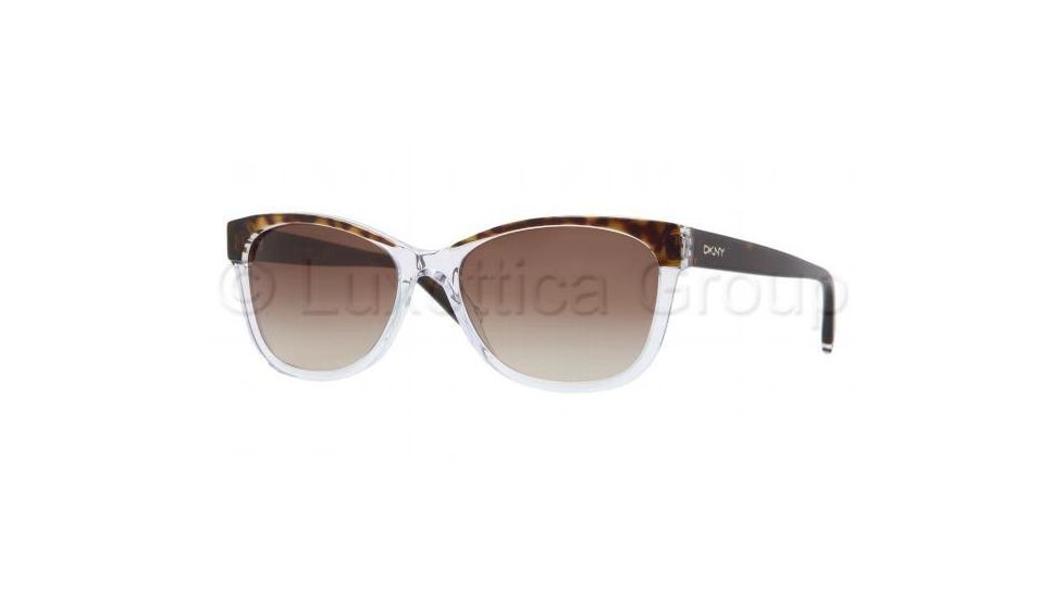 DKNY DY4086 Single Vision Prescription Sunglasses DY4086-353313-5617 - Lens Diameter 56 mm, Frame Color Tortoise Crystal