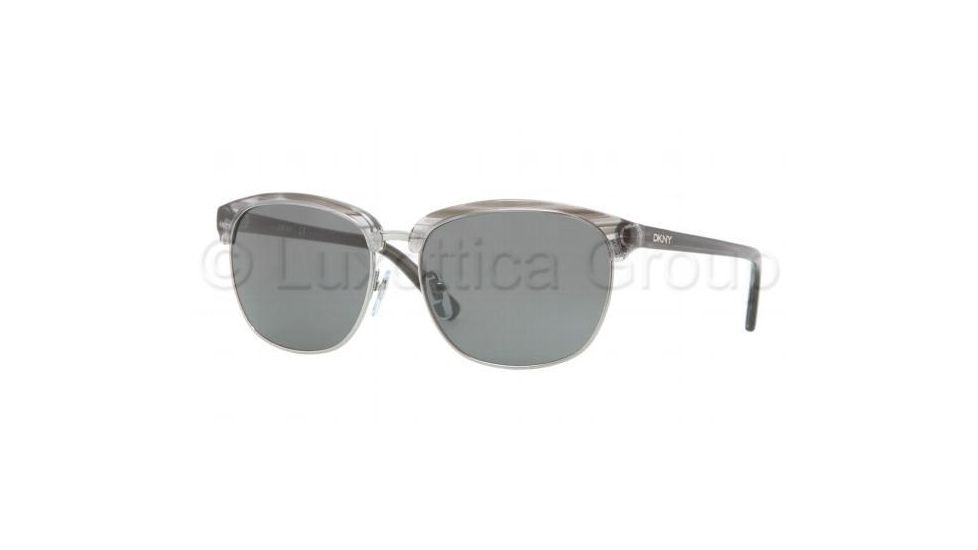 DKNY DY4091 Bifocal Prescription Sunglasses DY4091-344987-5716 - Lens Diameter 57 mm, Frame Color Striped Gray