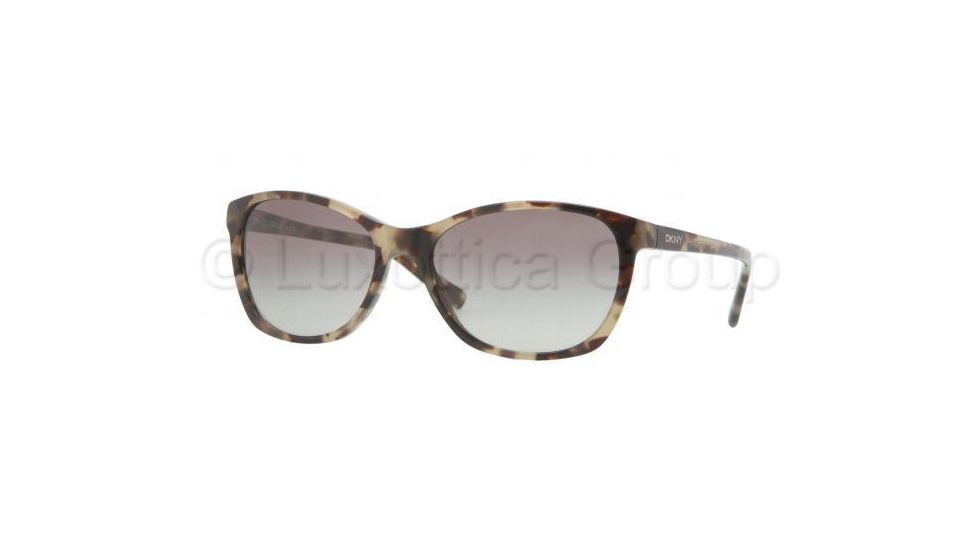 DKNY DY4093 Single Vision Prescription Sunglasses DY4093-355411-5617 - Lens Diameter 56 mm, Frame Color Green Havana