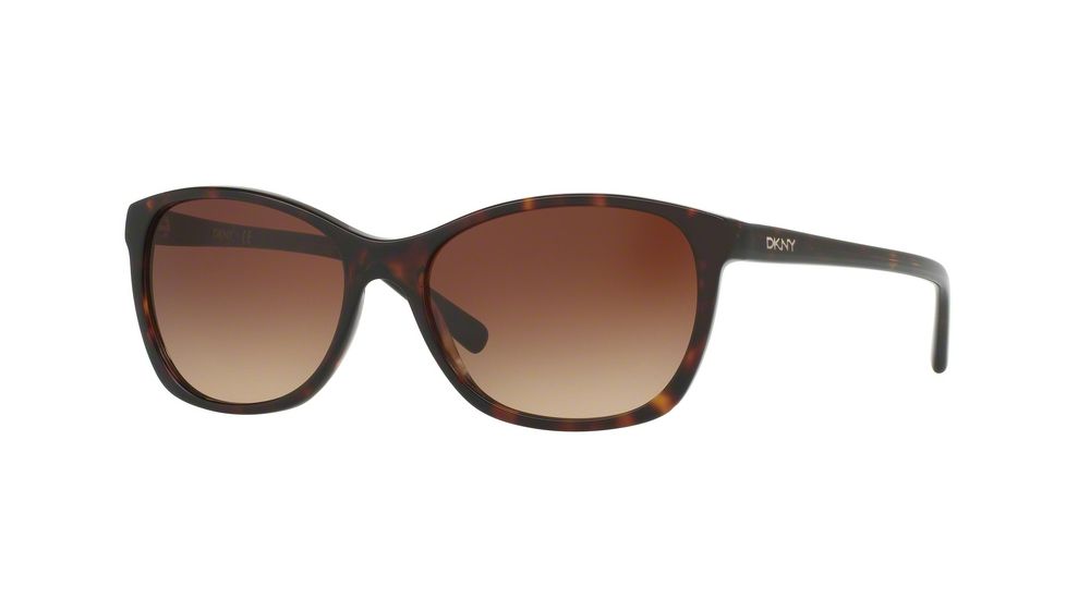 DKNY DY4093 Single Vision Prescription Sunglasses DY4093-370213-56 - Lens Diameter 56 mm, Frame Color Dark Tortoise