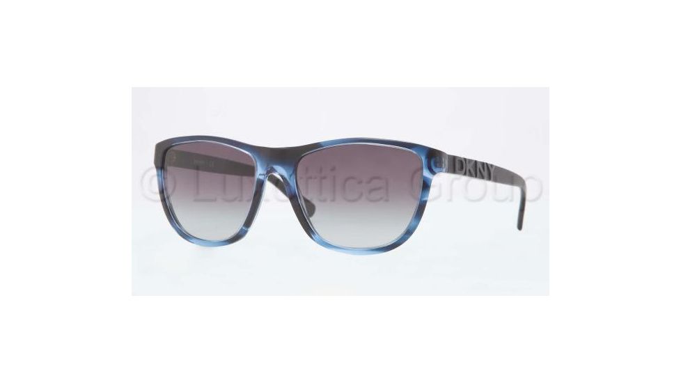 DKNY DY4103 Single Vision Prescription Sunglasses DY4103-35798G-5618 - Lens Diameter 56 mm, Frame Color Spotted Blue