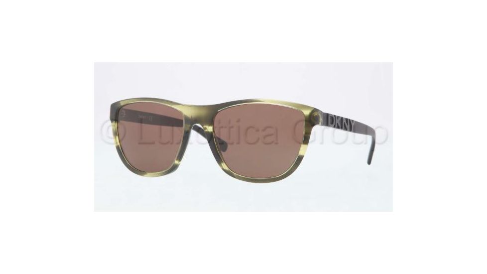 DKNY DY4103 Single Vision Prescription Sunglasses DY4103-358073-5618 - Lens Diameter 56 mm, Frame Color Green