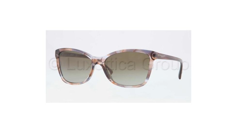 DKNY DY4105 Single Vision Prescription Sunglasses DY4105-359113-5716 - Lens Diameter 57 mm, Frame Color Spotted Brown