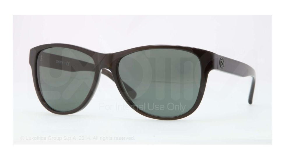 DKNY DY4106 Sunglasses 320571-58 - Olive Frame, Green Lenses