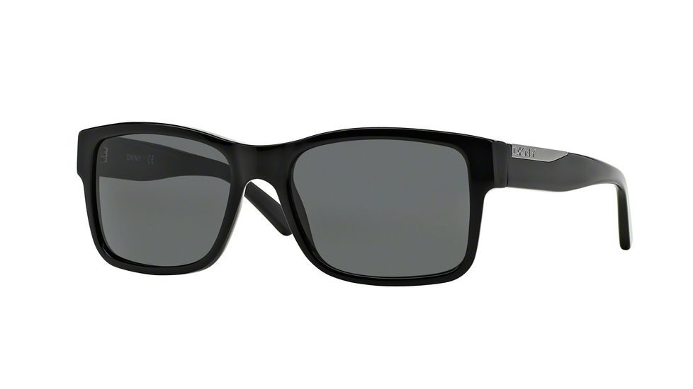 DKNY DY4108 Single Vision Prescription Sunglasses DY4108-300187-55 - Lens Diameter 55 mm, Frame Color Black