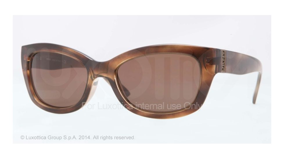 DKNY DY4110 Sunglasses 361473-54 - Havana Mushroom Frame, Brown Lenses