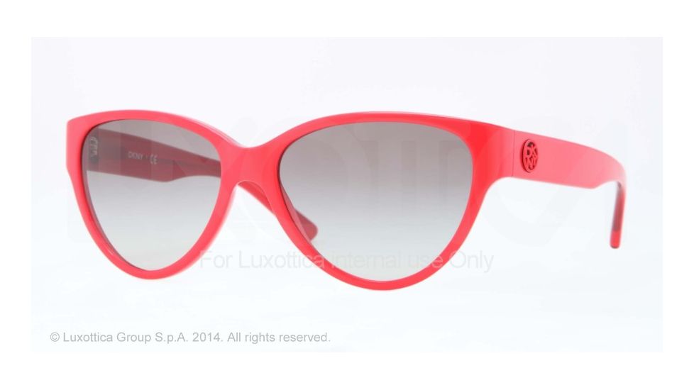 DKNY DY4112 Bifocal Prescription Sunglasses DY4112-363411-56 - Lens Diameter 56 mm, Frame Color Top Red On Transp Red