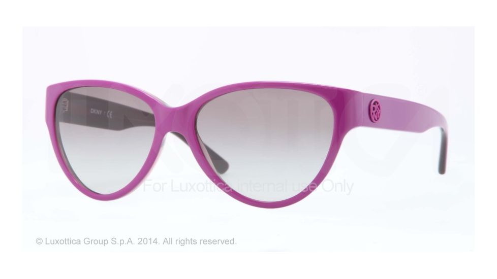 DKNY DY4112 Bifocal Prescription Sunglasses DY4112-363611-56 - Lens Diameter 56 mm, Frame Color Top Violet On Transp Violet