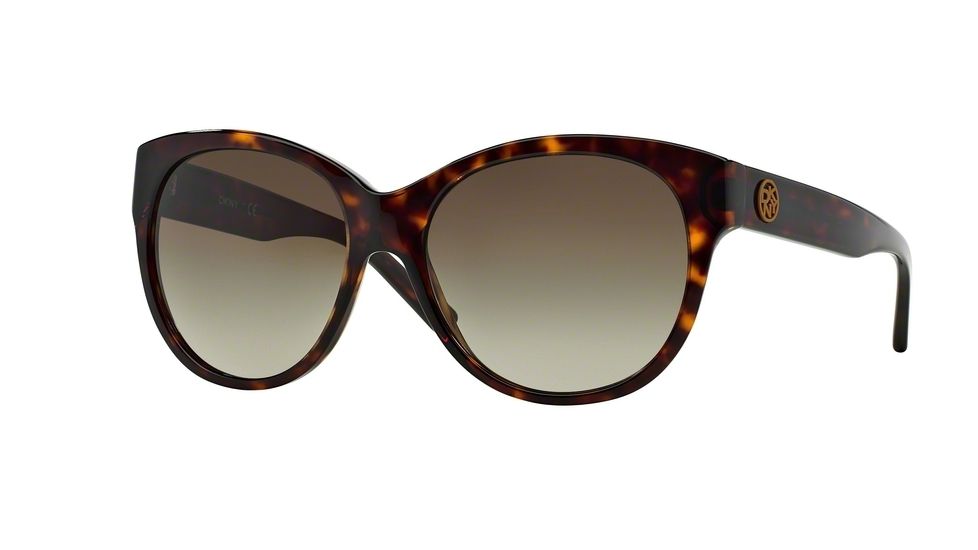 DKNY DY4113 Sunglasses 301613-57 - Dark Tortoise Frame, Brown Gradient Lenses