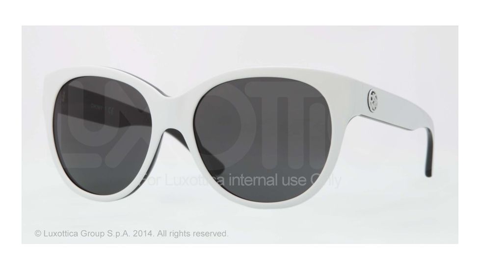 DKNY DY4113 Sunglasses 362887-57 - Top White On Black Frame, Gray Lenses