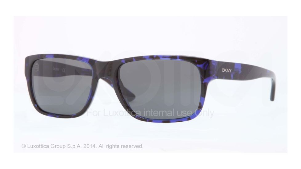 DKNY DY4114 Sunglasses 364087-57 - Blue Havana Frame, Grey Lenses