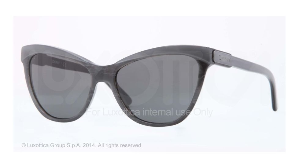 DKNY DY4116 Sunglasses 343887-56 - Top Grey On Black Frame, Grey Lenses