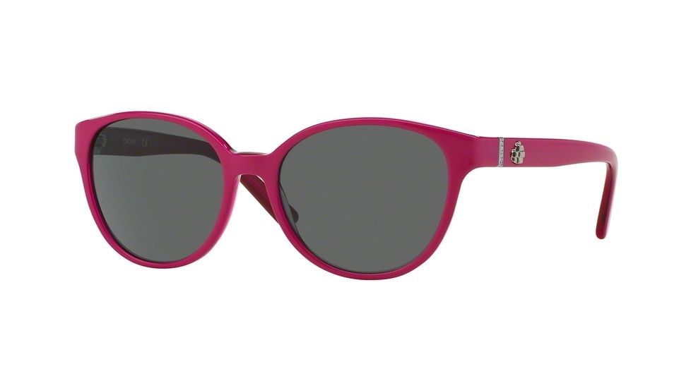 DKNY DY4117M Progressive Prescription Sunglasses DY4117M-363587-55 - Lens Diameter 55 mm, Frame Color Top Fuxia On Transp Fuxia
