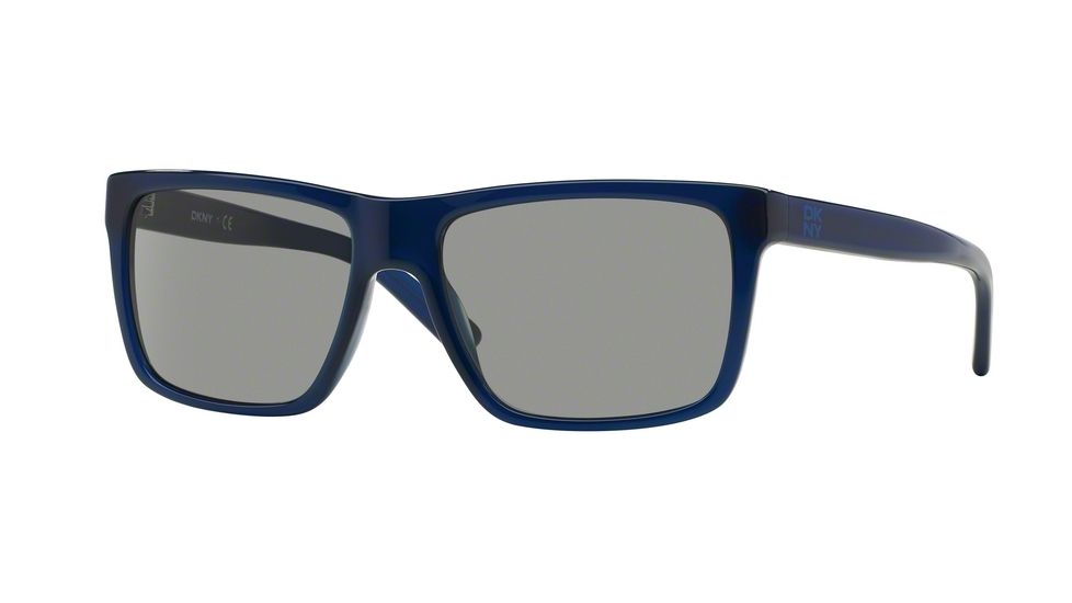 DKNY DY4119 Progressive Prescription Sunglasses DY4119-364487-58 - Lens Diameter 58 mm, Frame Color Opal Blue