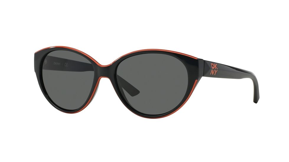 DKNY DY4120 Sunglasses 300187-57 - Black Frame, Gray Lenses