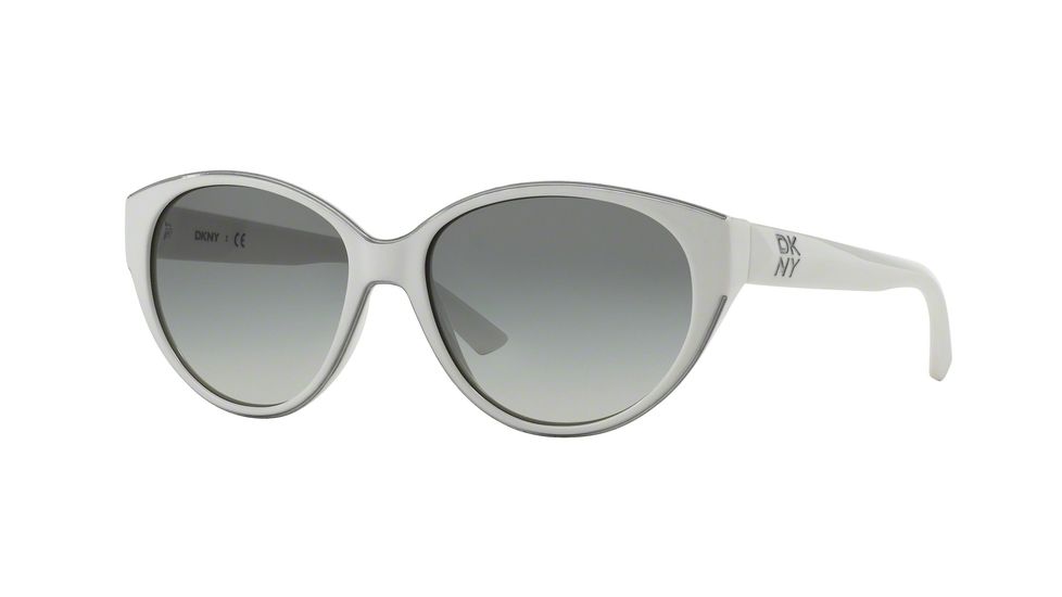 DKNY DY4120 Sunglasses 365811-57 - White Frame, Grey Gradient Lenses