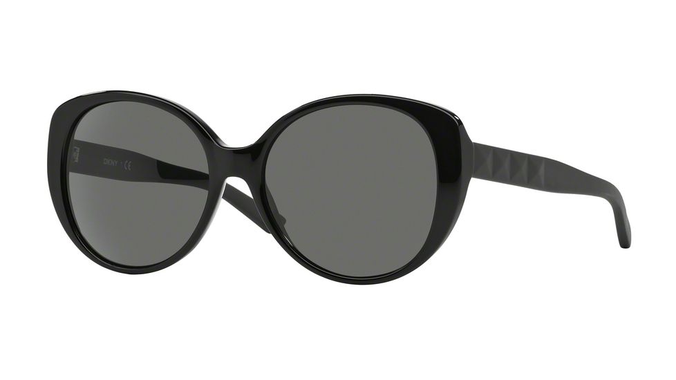 DKNY DY4124 Single Vision Prescription Sunglasses DY4124-300187-57 - Lens Diameter 57 mm, Frame Color Black