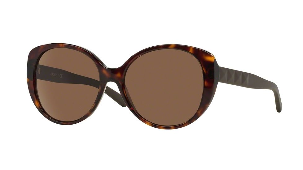 DKNY DY4124 Single Vision Prescription Sunglasses DY4124-301673-57 - Lens Diameter 57 mm, Frame Color Dark Tortoise
