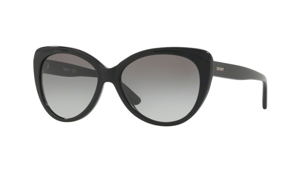 DKNY DY4125 Progressive Prescription Sunglasses DY4125-368811-57 - Lens Diameter 57 mm, Frame Color Black
