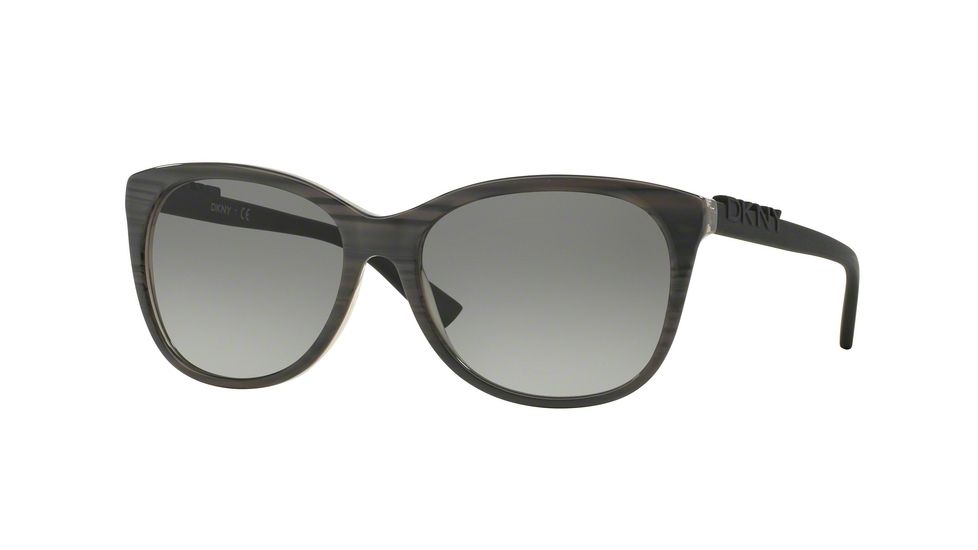 DKNY DY4126 Progressive Prescription Sunglasses DY4126-366811-57 - Lens Diameter 57 mm, Frame Color Grey Rule/grey Transp
