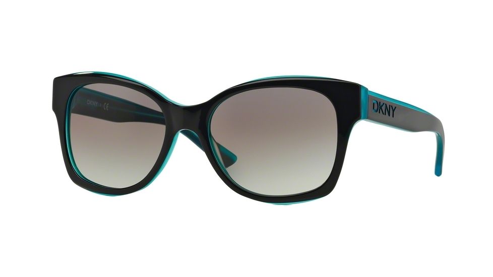 DKNY DY4132 Sunglasses 368511-55 - Navy Teal Frame, Grey Gradient Lenses