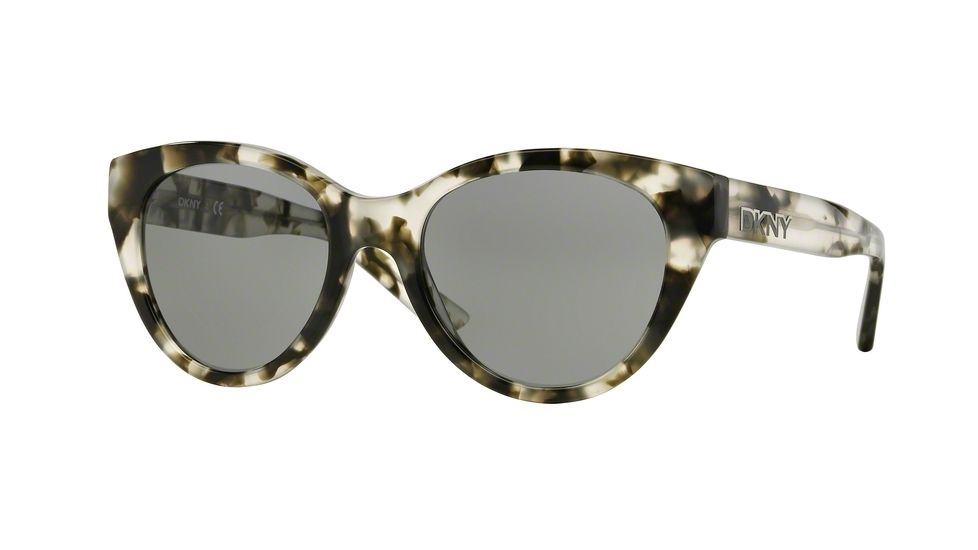 DKNY DY4135 Sunglasses 369087-53 - Grey Tortoise Frame, Grey Solid Lenses