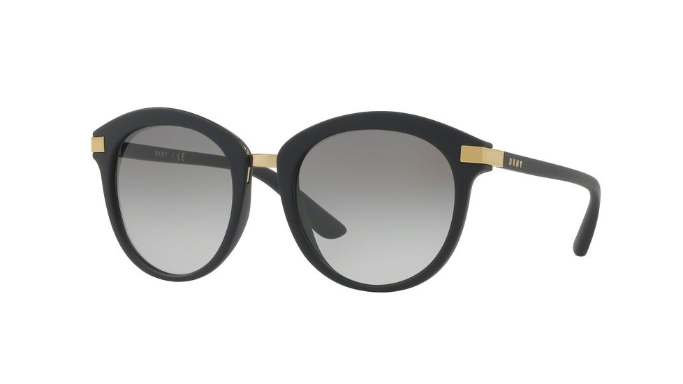 DKNY DY4140 Single Vision Prescription Sunglasses DY4140-368811-52 - Lens Diameter 52 mm, Frame Color Black