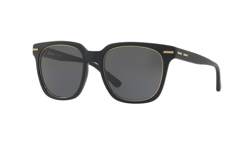 DKNY DY4141 Single Vision Prescription Sunglasses DY4141-371187-52 - Lens Diameter 52 mm, Frame Color Matte Black