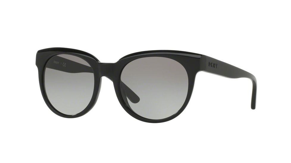 DKNY DY4143 Sunglasses 368811-53 - Black Frame, Grey Gradient Lenses