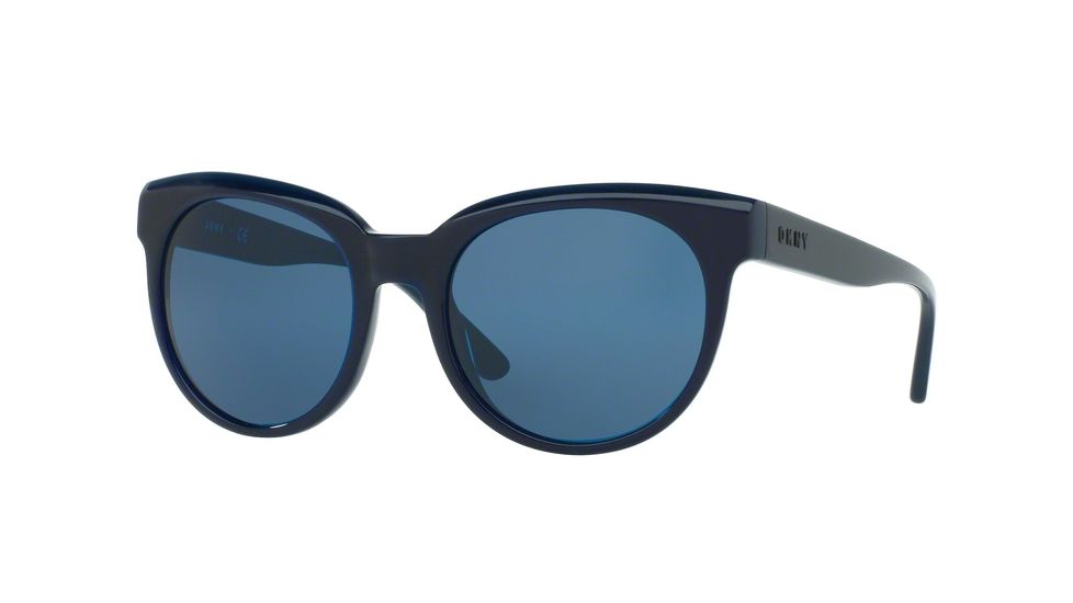 DKNY DY4143 Sunglasses 372580-53 - Tonal Blue Frame, Blue Solid Lenses