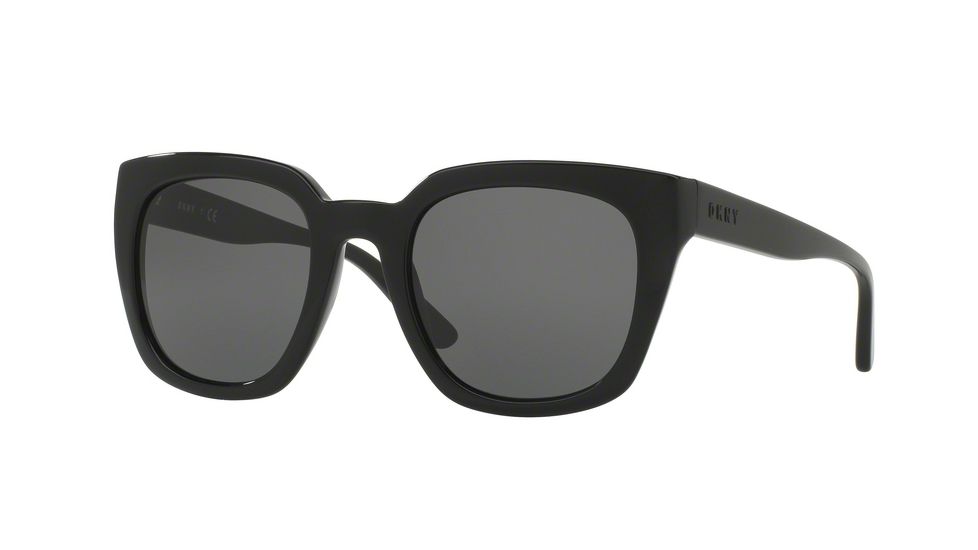 DKNY DY4144 Sunglasses 368887-52 - Black Frame, Dark Grey Solid Lenses