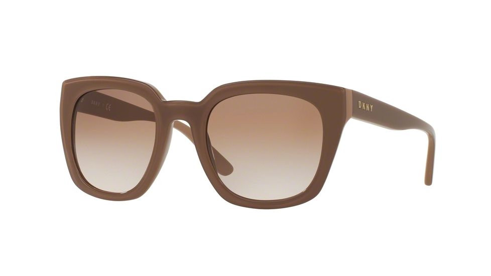 DKNY DY4144 Sunglasses 372313-52 - Tonal Nude Frame, Brown Gradient Lenses