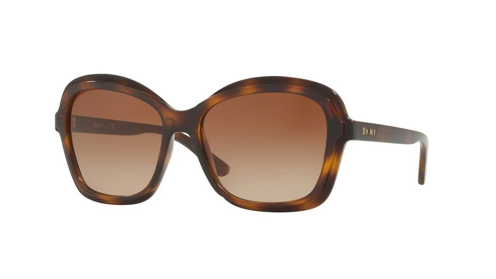 DKNY DY4147 Single Vision Prescription Sunglasses DY4147-370213-56 - Lens Diameter 56 mm, Frame Color Dark Tortoise