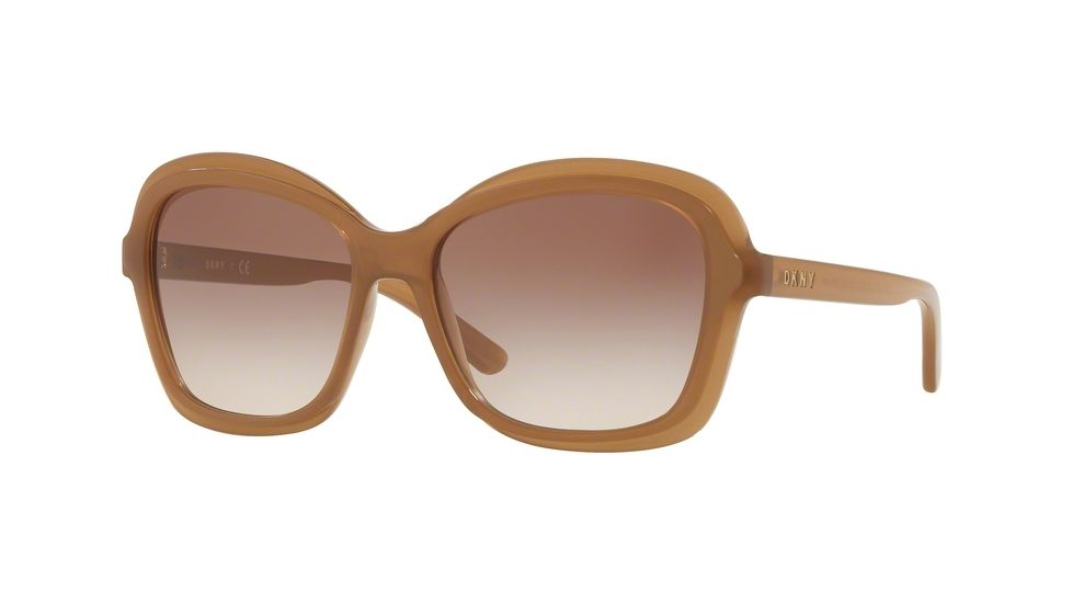 DKNY DY4147 Single Vision Prescription Sunglasses DY4147-372713-56 - Lens Diameter 56 mm, Frame Color Milky Taupe