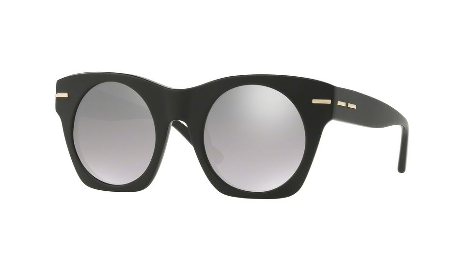 DKNY DY4148 Sunglasses 37116V-48 - Matte Black Frame, Grey Gradient Flash Mirror Lenses