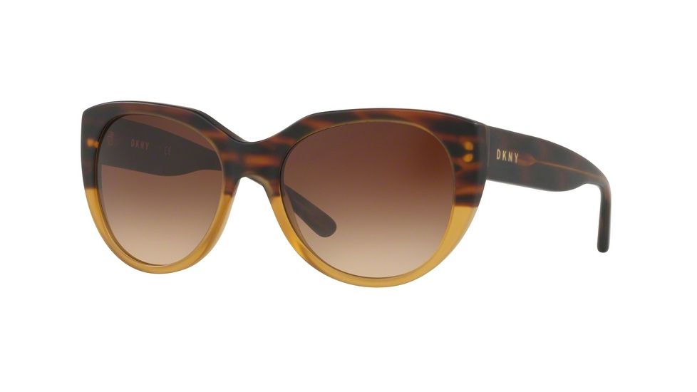 DKNY DY4149 Bifocal Prescription Sunglasses DY4149-374513-55 - Lens Diameter 55 mm, Frame Color Matte Amber Horn
