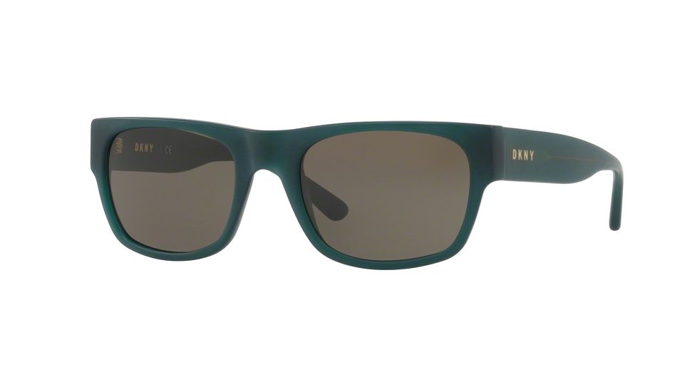 DKNY DY4150 Sunglasses 375073-54 - Matte Dark Teal Frame, Smoke Solid Lenses