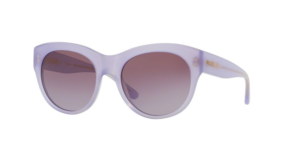 DKNY DY4157 Sunglasses 37708H-55 - Milky Violet Frame, Violet Gradient Lenses