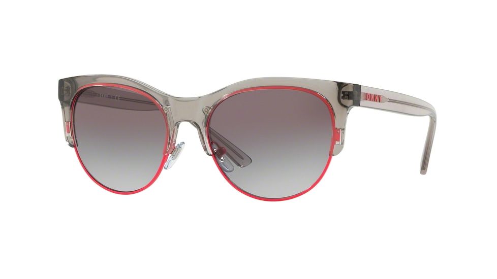 DKNY DY4160 Sunglasses 369111-56 - Transparent Light Gray Frame, Gray Gradient Lenses