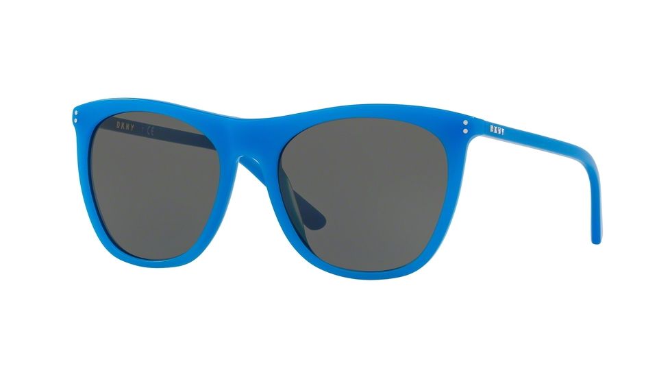DKNY DY4161 Progressive Prescription Sunglasses DY4161-379287-57 - Lens Diameter 57 mm, Frame Color Bright Blue