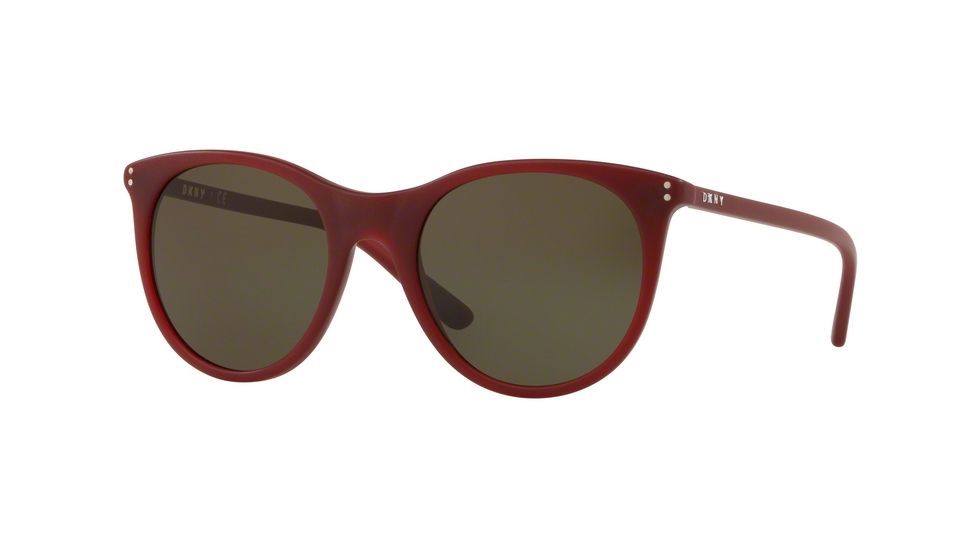 DKNY DY4162 Sunglasses 369282-52 - Bordeaux Frame, Dark Green Lenses