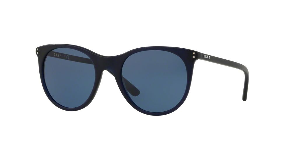 DKNY DY4162 Sunglasses 376680-52 - Transparent Navy Frame, Blue Lenses