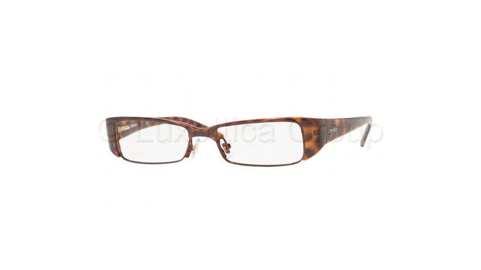 DKNY DY4570 Eyeglasses Styles - Havana Frame w/Non-Rx 49 mm Diameter Lenses, 3291-4915