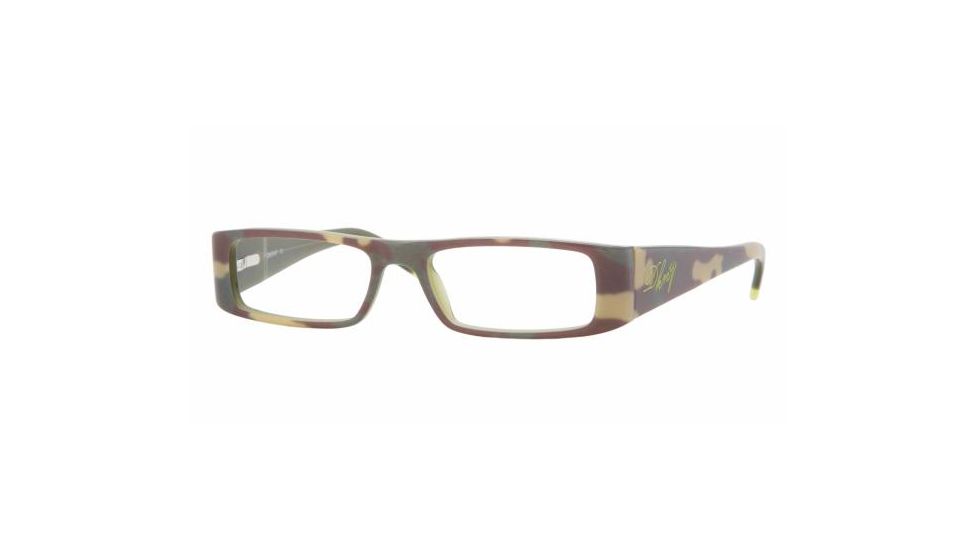 DKNY DY4574 SV Prescription Eyeglasses, Camo Green/Green Frame w/ 49 mm Diameter Lenses, 3329 4916