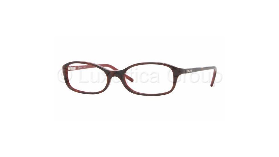 DKNY DY4581 Eyeglasses Styles - Havana-Red Frame w/Non-Rx 49 mm Diameter Lenses, 3368-4916