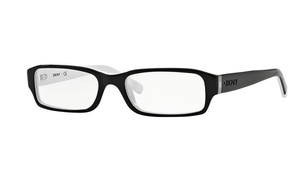 DKNY DY4585B SV Prescription Eyeglasses Black-White Frame / 50 mm Prescription Lenses, 3386-5017, Select Frame Color / Lens Diameter Black-White Frame / 50 mm Prescription Lenses