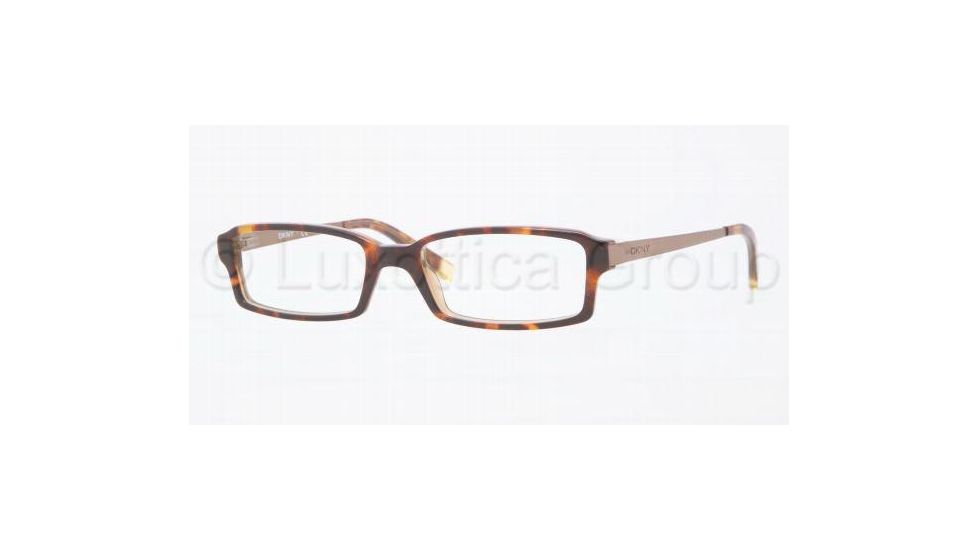 DKNY DY4615 Progressive Prescription Eyeglasses 3456-5017 - Tortoise Brown Transpa 