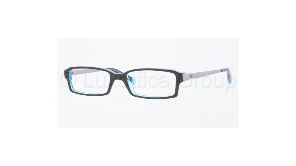 DKNY DY4615 Progressive Prescription Eyeglasses 3515-5017 - Top Black/Transparent/ 