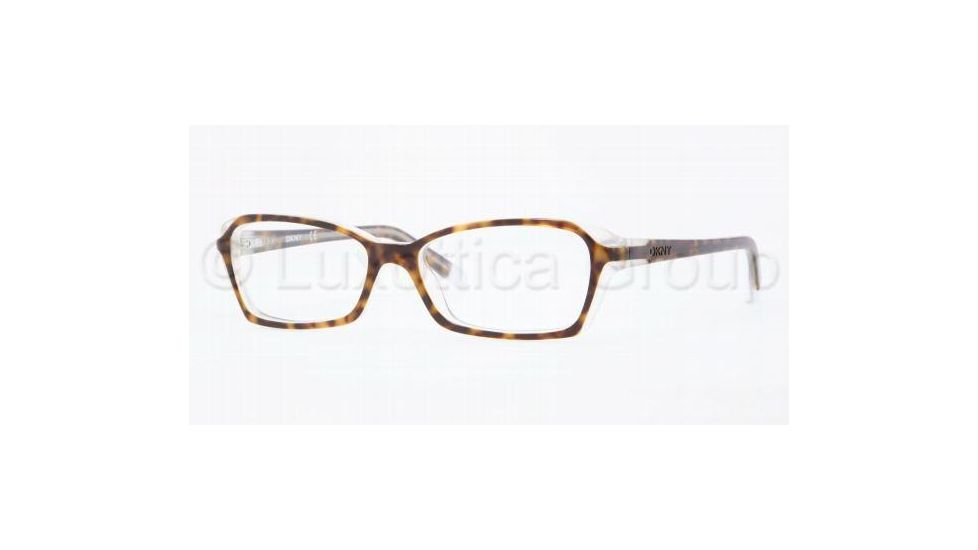 DKNY DY4618 Progressive Prescription Eyeglasses 3471-5015 - Top Havana Crystal 